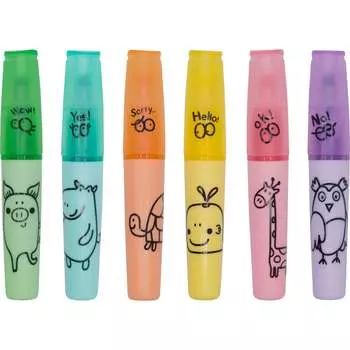 Набор текстовыделителей Silwerhof Happy Zoo 1552349