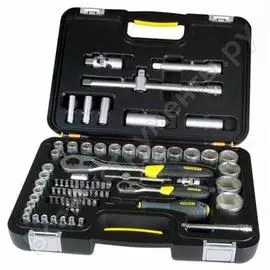 Набор торцевых головок 1/4"+1/2", 77 шт stanley expert 1-94-669