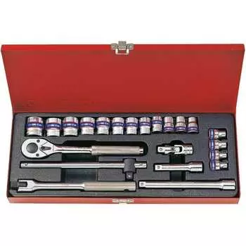 Набор торцевых головок с принадлежностями KING TONY 3523MR