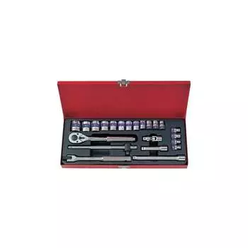 Набор торцевых головок с принадлежностями KING TONY 3023MR