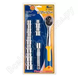 Набор торцевых головок и принадлежностей KRAFT 700624