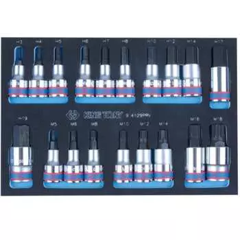 Набор торцевых насадок KING TONY 9-4129PRV