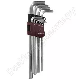 Набор торцевых шестигранных удлиненных ключей THORVIK HKL10S 53052