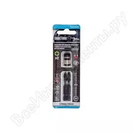 Набор торсионных бит с магнитной муфтой (2 шт; 50 мм; 1/4; pz2) suretorq 0203-0303