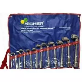 Набор угловых торцевых ключей NICHER