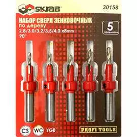 Набор зенковочных сверл SKRAB 30158