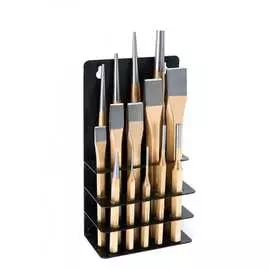 Набор зубил и выколоток rockforce 14 предметов в металлическом держателе rf-5141m