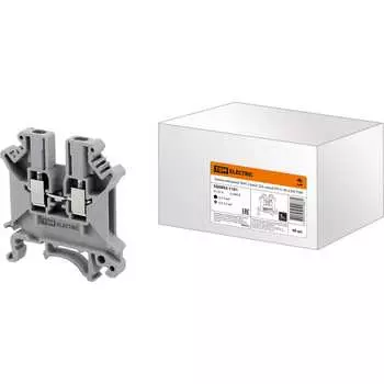 Наборный зажим TDM ELECTRIC ЗНН-2,5мм2 32А серый (Ph-C UK-2,5N) SQ0803-1101