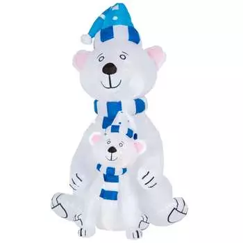 Надувная фигура neon-night медведица с медвежонком 180 см 511-205