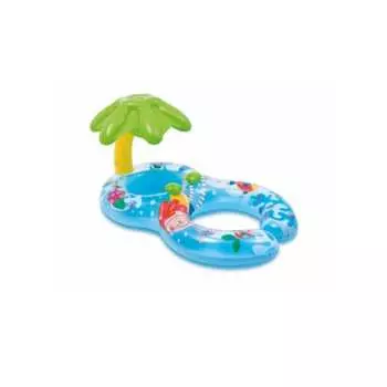 Надувной круг для плавания intex 117x75 см 56590