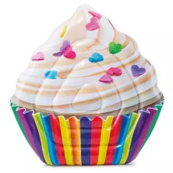 Надувной плотик intex кекс, 142x135см 58770