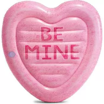 Надувной плотик intex сладкое сердце, 145х142см 58789