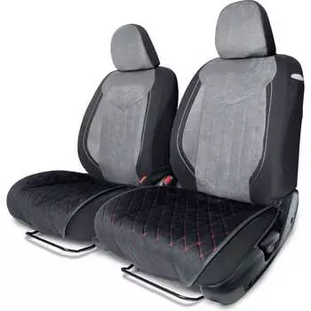 Накидки на нижнюю часть сиденья AUTOPROFI ALC-0210 BK/RD