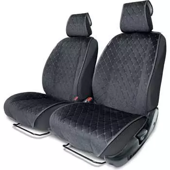 Накидки на передние сиденья AUTOPROFI ALC-0410 BK/GY