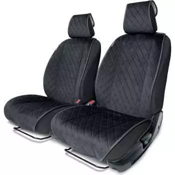Накидки на передние сиденья AUTOPROFI ALC-0410 BK/BK
