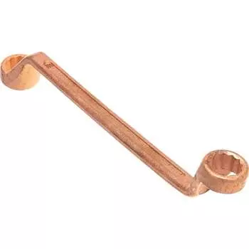 Накидной двусторонний коленчатый ключ КЗСМИ