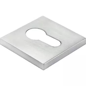 Накладка на ключевой цилиндр MORELLI MH-KH-S6 SC-NEW на квадратной розетке, 6 мм, цвет - матовый хром 9013392