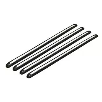 Накладки на бампер black 460х25мм автостоп hj-103b