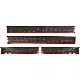 Накладки на внутренние пороги дверей для Nissan X-trail 2015- г.в. Русская Артель