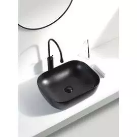 Накладная керамическая раковина Aquanet LAKE-1-MB 00245829