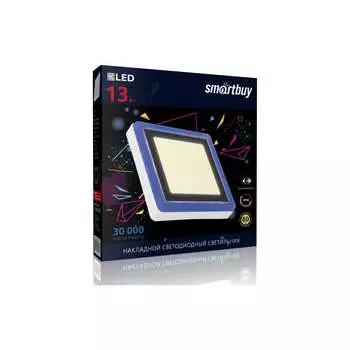 Накладной светильник Smartbuy SBLSq1-DLB-13-3K-B
