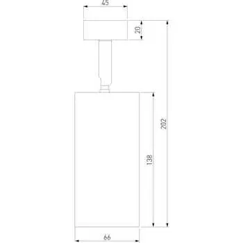 Накладной светодиодный светильник Elektrostandard diffe 85266/01 15w 4200k белый/чёрный a058252