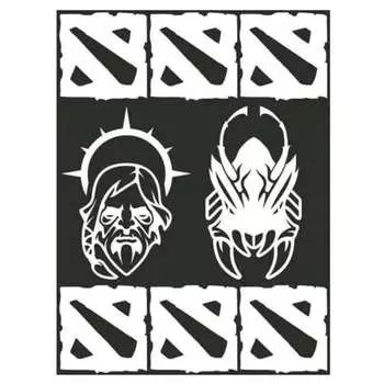 Наклейка-бликер SKYWAY Dota2 №3 S08104011