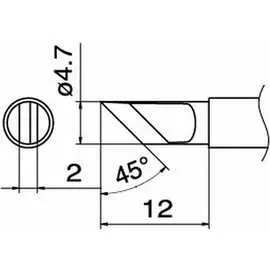 Наконечник для станций FX-950/FX-951/FX-952/FM-203 HAKKO