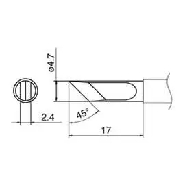 Наконечник для станций FX-950/FX-951/FX-952/FM-203 HAKKO