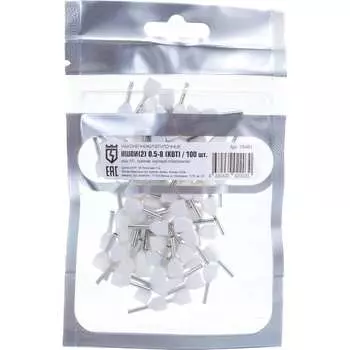 Наконечник штыревой втулочный изолированный КВТ НШВИ2 0,5-8 79461