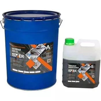 Наливной пол SVER ПУ черный 24 кг (20 4) 1000155