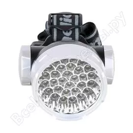 Налобный фонарь camelion led5325-30mx металлик, 30 ультра ярких led, 4 режима, 3xr6 в комплекте, пласт 12642