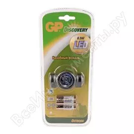 Налобный фонарь с повротным механизмом gp. loe205/au-2cr3