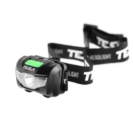 Налобный фонарь tesla hl2 3вт, 120 люмен, красный свет 628658