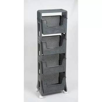 Напольная четырехярусная этажерка Violet Лофт 770418