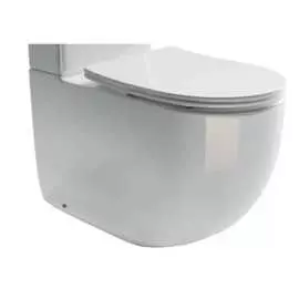 Напольная пристенная чаша унитаза Ceramicanova METROPOL Rimless CN4001-B