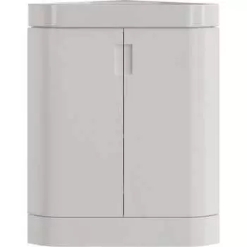 Напольная угловая тумба для ванной комнаты под умывальник Quartz-50 MIXLINE