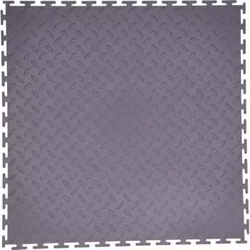 Напольное покрытие Литер ТРАФИК ТАЙЛ, рисунок РИФ, толщина 5 мм, цвет серый 643-LR—ТТ-РИФ-5-24-ПВХ