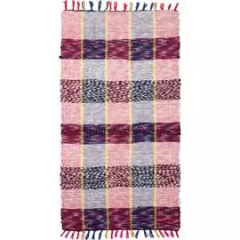 Напольный хлопковый коврик ComeForte PREMIUM NEW SILVER CHECK NSCCR-005