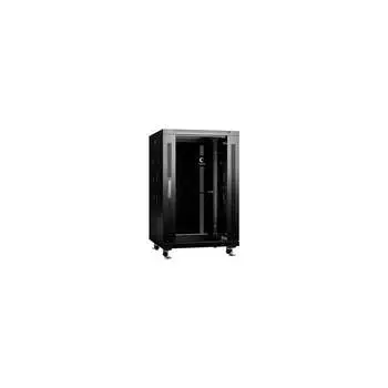 Напольный монтажный телекоммуникационный шкаф для оборудования Cabeus SH-05C-18U60/100-BK