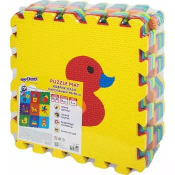 Напольный мягкий коврик-пазл ЮНЛАНДИЯ