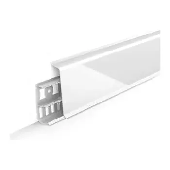 Напольный плинтус DECONIKA Д-П70 001-0 БЕЛ-Г