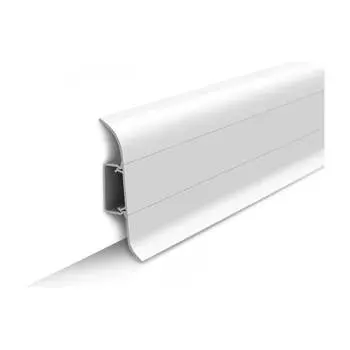 Напольный плинтус Ideal Классик К-П70п 001 БЕЛ