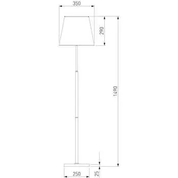 Напольный светильник Eurosvet 01156/1 латунь a064982