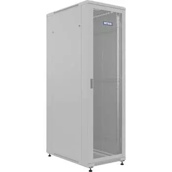 Напольный универсальный серверный шкаф NTSS NTSSR 42U 600x1000мм, 4 профиля 19, двери перфорированная и перфорированная двухстворчатая, боковые NTSS-R42U60100PD/PDD