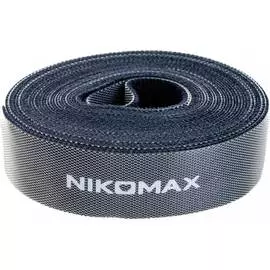 Нарезаемая стяжка-липучка NIKOMAX NMC-CTV05M-25-RL-BK