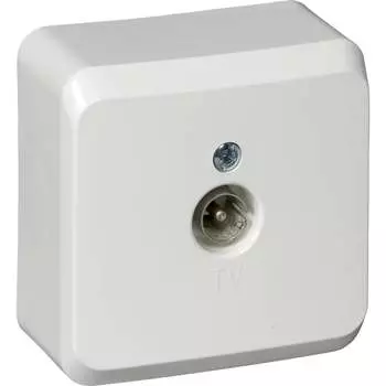 Наружная единственная tv розетка Systeme Electric Lexel Этюд Дача TVA-002T