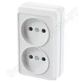 Двухместная розетка IEK ОКТАВА ERO20-K01-10-DC