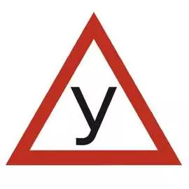 Наружная треугольная наклейка SKYWAY НОВИЧОК У S08101032