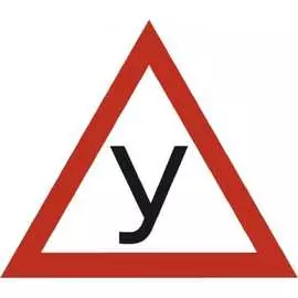 Наружная треугольная наклейка SKYWAY НОВИЧОК У S08101034